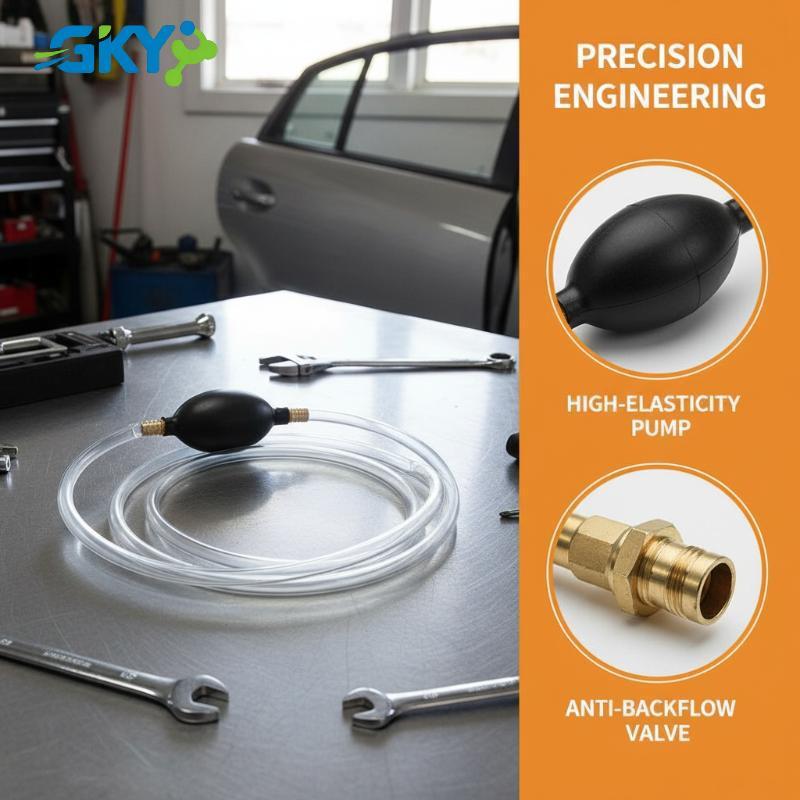 GKY Hướng Dẫn Sử Dụng Syphon Bơm Nước Dầu Lỏng Tay Siphon Vòi Tự Động Truyền Nhiên Liệu Linh Hoạt Bộ Ống Cho Cắm Trại Ngoài Trời GKY