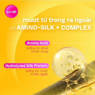 Dầu gội Sunsilk cho tóc Mượt 100h (Bóng mướt-Luminous UV / Đen óng-Glossy Black / Mềm mượt-Silky Smooth) 850g
