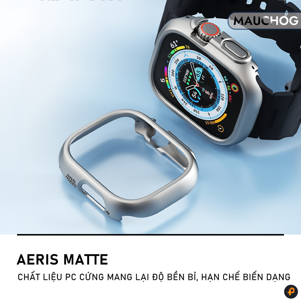 Ốp Viền Kim Loại Sáng Bóng Chống Trầy Cho Đồng Hồ Apple Watch Ultra Series S11 10 9 8 7 6 SE 44/45/46/49 38/40/41/42mm
