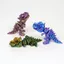 WANYEDI T-Rex Nhân vật hành động, Mô hình bộ xương Tyrannosaurus Rex in Gradient, Khớp xoay nhiều màu có móc khóa Mô hình khủng long Trang trí máy tính để bàn tại nhà