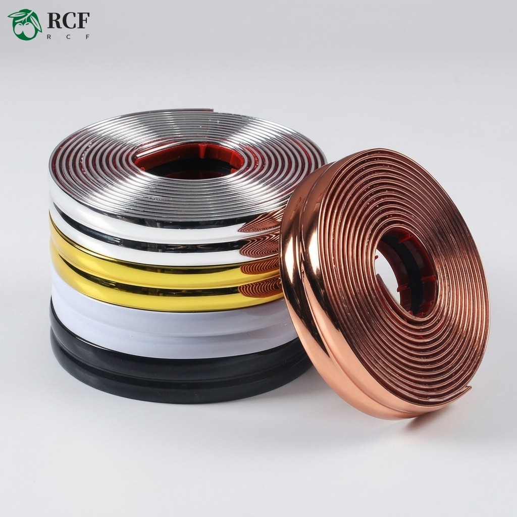Dải trang trí tự dính PVC 5m Cạnh thẳng Bảo vệ góc Viền chống nước hiện đại