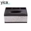 Hộp đựng khăn giấy YICA, Hộp đựng máy tính để bàn bằng da PU đa năng, bền có nắp điều khiển từ xa Hộp đựng đồ phòng khách