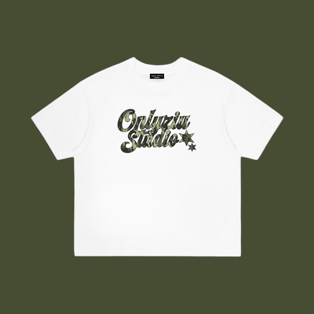 （Giao hàng 24h）Angela Áo Thun Boxy Local Brand Form Rộng  " CAMO LEOPARD " Cotton Tay Ngắn Áo Phông Form Rộng Nữ Nam