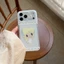 Ốp Cho iPhone 17PM 16 Pro Max 15 Phim Hoạt Hình Tóc Vàng Cô Gái Ren Chấm Bi Họa Tiết Trong Suốt IMD Thủ Công Chống Sốc TPU Mềm Chống Trầy Xước Chống Bụi Bẩn Vỏ Điện Thoại