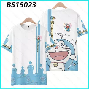 SY3 Doremon Áo Thun Nữ Tay Ngắn Top Unisex Cosplay Jingle Cat Dễ Thương Emoji Tee Người Lớn Đồ Họa Thường Ngày 3D Áo Sơ Mi Plus Kích Thước