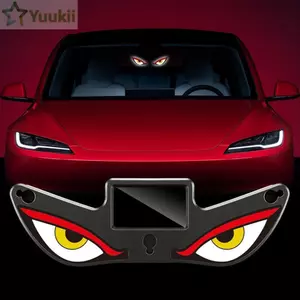Đèn LED thông minh YUUKII, Đèn Neon ô tô chạy bằng cốc hút không dây, Đèn rung màn hình động trên đèn trang trí nội thất ô tô