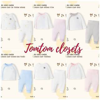 Punchun SS26.T2 Bộ dài cúc chéo Punchun Cup cho bé