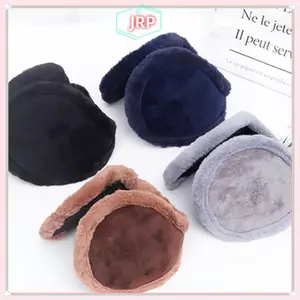 JRP Thiên Mùa Đông Unisex Tai Nghe Lông Cừu Ấm Tai Ấm Áp Sang Trọng Vải Bịt Tai Bao Earwarmers Earlap Warmer Bảo Vệ Tai JRP