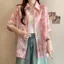 Tay Ngắn Nữ Mùa Hè Đi Lại Mỏng Chống Nắng Áo Sơ Mi Hoa Retro Niche Cardigan POLO Top Áo Hợp Thời Trang