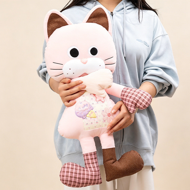 🔥có hàng sẵn🔥quà tặng sinh nhật cho bé gái Ngày thiếu nhi Nhồi bông mềm Mèo Nguyên Bản Làm Dịu Đi Kèm Sang Trọng Đồ Chơi Búp Bê Mèo Con Ngủ Búp Bê Gối Gửi Quà Tặng Sinh Nhật Ngày Lễ Tình Nhân
