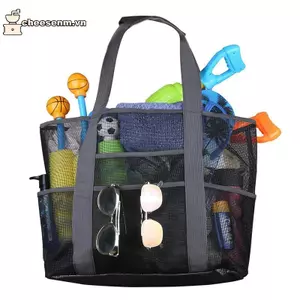 Cheenm 8 nhà thơ mùa hè túi đi biển lớn lưới bền túi đi biển chống thấm nước túi tote VN