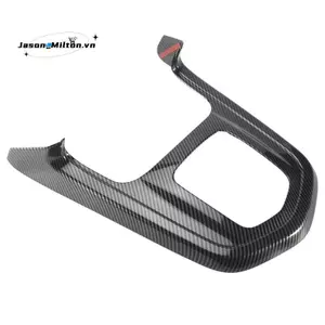 Sợi Carbon Cho Navara NP300 2016-2019 Xe Bánh Răng Dịch Chuyển Núm Khung Bảng Trang Trí Bao Viền Miếng Dán Phụ Kiện