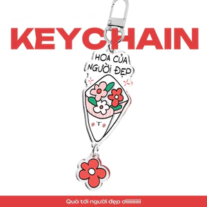 Keychain "HOA CỦA NGƯỜI ĐẸP" - Quà tặng xinh iu- Sango