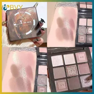 BVY DIKALU Xi măng Phấn Mắt Bảng Trang Điểm Mắt Lấp Lánh Đường Viền Sắc Tố Bảng Ngọc Trai Shimmer Thời Trang Hàn Quốc Bóng Trang Điểm.