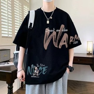 Áo thun nam ngắn tay cotton nguyên chất cỡ lớn, mỏng mùa hè, dáng rộng và thoải mái