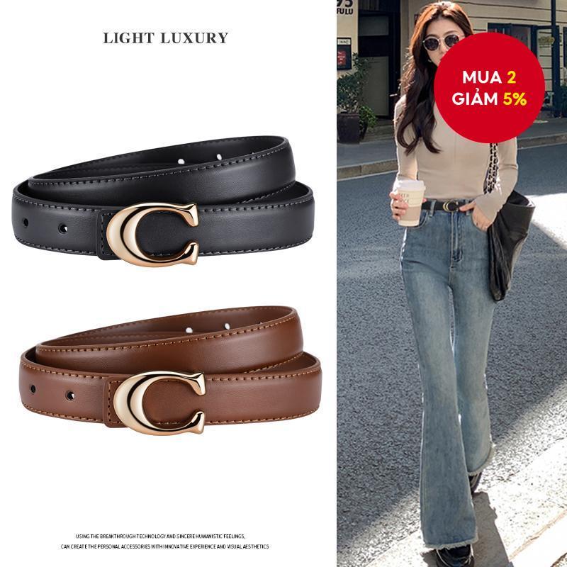 Nữ Thanh Lịch Mỏng Tối Giản Hợp Kim Khóa Thắt Lưng Hợp Thời Trang Sang Trọng Đa Năng Cho Váy Quần Jean Mặc Hàng Ngày