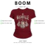 BOOM Áo Baby Tee Nữ Cotton Ôm Body-Áo Thun Ngắn Tay Y2K In Hình PhongCách Mùa Hè, Cổ Tròn Hàng Đầucách hàn quốc phong092