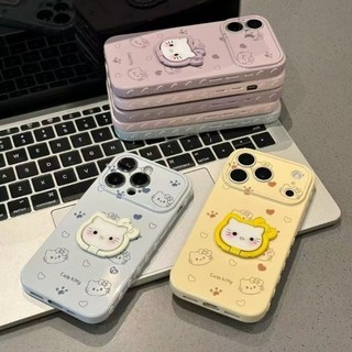 Kẹo Màu Tình Yêu KT Mèo Trường Hợp Điện Thoại Cho iPhone 17 16 15 14 13 12 11 Pro Max 16 15 14 Plus