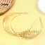 KUZHEN Lá Vàng Mũ Vương Miện Tiara Tóc Vòng Mũ Đội Đầu Nữ Thần Hy Lạp Đầu Trang Sức Cô Dâu Cưới Phụ Kiện Tóc HOT
