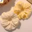 < YEI > Scrunchie Mềm Lớn 1 2 Chiếc Nữ Bé Gái Thanh Lịch Màu Trơn Tóc Phụ Kiện Co Giãn Cho Công Sở Và Trang Phục Thường Ngày Mới