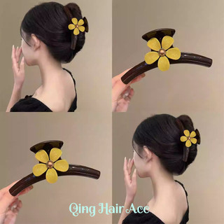 Phong Cách Hàn Quốc Chất Lượng Cao Acetate Hoa Lấy Kẹp Tính Khí Tất Cả Trận Đấu Kẹp Tóc Nửa Tie 2026 Phong Cách Mới Đầu Lưng Cá Mập Kẹp