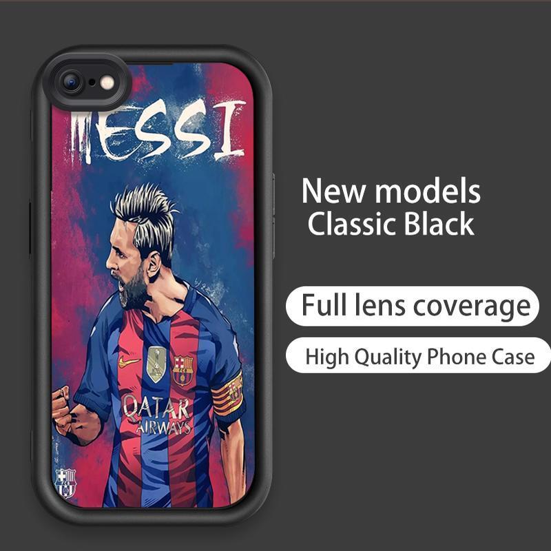 Ốp Cho iPhone 6 6s 7 8 se2020 Plus Hoạt Hình Silicon Phụ Kiện Mềm TPU World Cup Bóng Đá Thiên Thần Mắt Chống Sốc Vỏ Điện Thoại