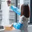 Luckyew 100 Chiếc Dùng Một Lần Oversleeve Chống Dầu Cánh Tay Bảo Vệ Bao Tay Oversleeves Với Co Giãn Cổ Tay Nhà Bếp Phụ Kiện TQ