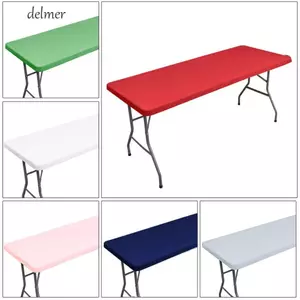 Khăn trải bàn dã ngoại DELMER, Khăn trải bàn co giãn chống gió, Tấm bảo vệ bàn chống rách cao cấp Bàn hình chữ nhật