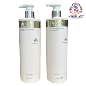 Cặp gội xả hương thơm đẳng cấp, dưỡng tóc mềm mượt PROSEE Sakura Moisturizing 780mlx2 New 2024 [ MK ]