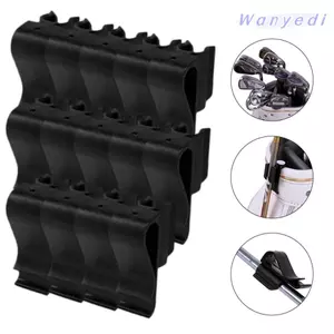 WANYEDI 14 CÁI Giá đỡ câu lạc bộ Golf, Khe xếp chồng lên nhau Thiết kế nhỏ gọn Kẹp tổ chức câu lạc bộ, Bộ kẹp lưu trữ gọn gàng trên gắn màu đen Bộ giá đỡ Putter Sử dụng trên đường