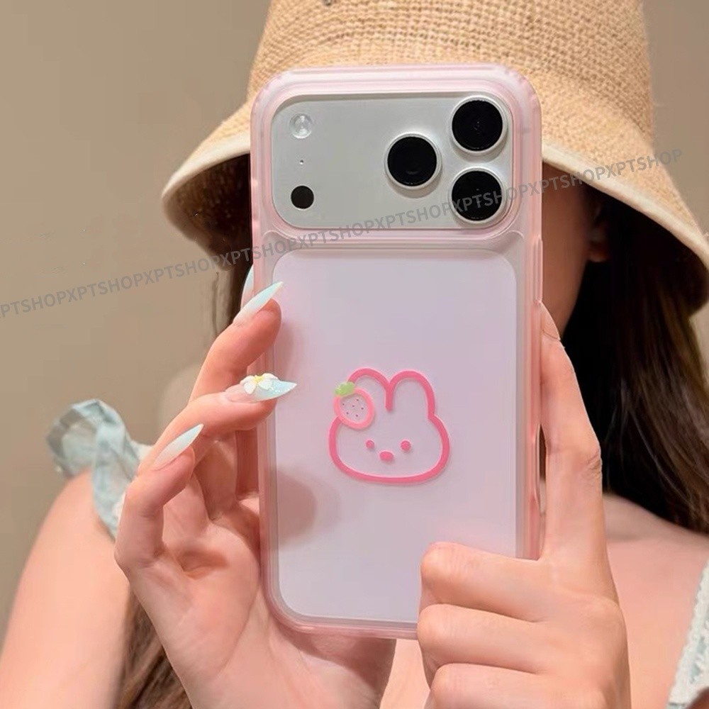 Ốp điện thoại Acrylic mờ hình chú chó mèo hoạt hình cho iPhone 17 Pro Max 16 15 Pro Max Vỏ bảo vệ chống sốc