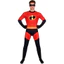 Quần áo Superman Story cos Mr Bộ đồ liền quần dành cho cha mẹ và con cái siêu nhân Halloween