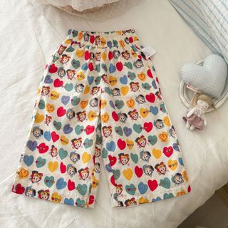 Mùa Hè Mỏng Phong Cách Thoáng Khí Bé Gái Dễ Thương Quần Thường Ngày Bé Gái Hoạt Hình Dễ Thương Chống Muỗi