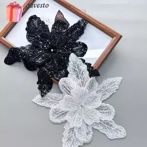 Phụ kiện trâm cài GAVESTO, Hoa ngực thêu sợi Polyester, Quần áo nữ Sequin nhiều lớp Quần áo trẻ em Phụ kiện quần áo