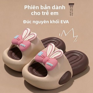 Dép lê thỏ nơ cho bé gái - Dép EVA đế dày chống trượt, đi trong nhà và ngoài trời mùa hè