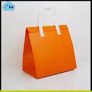 10 chiếc Túi vải không dệt Túi mang đi Logo tùy chỉnh Túi đựng đồ ăn trưa Túi đóng gói thực phẩm Giữ ấm và giữ lạnh Túi Tote mang đi