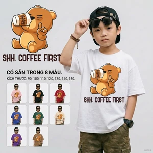 Áo ngắn tay bé trai học sinh tiểu học thấm hút mồ hôi dễ phối đồ