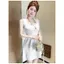 Váy dệt kim màu trắng Pure Desire dành cho nữ mùa hè Váy không tay ôm sát eo hẹp Pure Desire Váy chữ A mỏng hơn