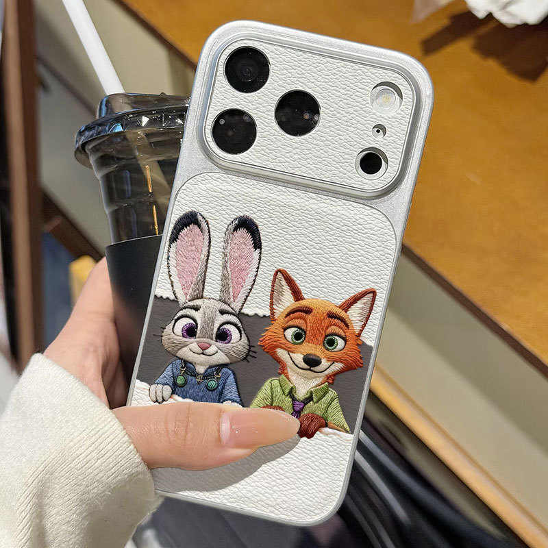 Ốp lưng iPhone Họa tiết da mạ Judy Nick họa tiết iPhone 17 16 15 14 13 12 11 Pro Max Plus Max