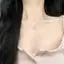 PNPIA- Kim Cương Giả Đơn Giản Tình Yêu Nelaces Dành Cho Nữ Cô Gái Ánh Sáng Sang Trọng Tính Khí Mặt Dây Chuyền Thời Trang Nelace Tiệc Cưới Trang Sức Quà Tặng