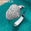 URMYLADY Bạc 925 Trái Tim Zircon 7-10 # Nhẫn Nữ Thời Trang Tiệc Cưới Trang Sức Quyến Rũ