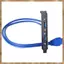 20 Pin Sang Dual USB3.0 Cáp Nối Dài Vách Ngăn USB 3.0 Tốc Độ Cao Giá Đỡ Mở Rộng Bảng Điều Khiển 2 Cổng Bo Mạch Chủ Cáp