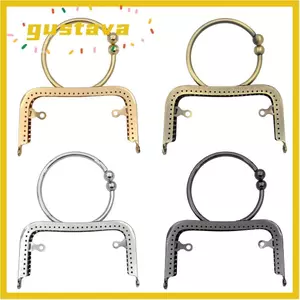 GUSTAVA Ví Khóa Khung, Túi Kim Loại Phần Cứng Ví Khung Kiss Clasp, Mini Vintage Túi Kiss Khóa Túi Làm