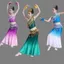✿ Trang Phục Truyền Thống Thái Lan Cho Trẻ Em Bé Gái Một Vai Chuyển Đổi Nàng Tiên Cá Đầm Liên Hợp Quốc Sự Kiện