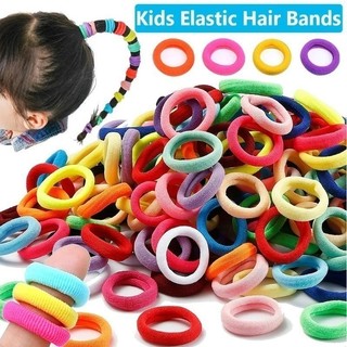 100 / 300 / 500 Chiếc Dây Buộc Tóc Ealstic Nylon Nhiều Màu Sắc Cho Bé Gái - Dây Cao Su Giá Đỡ Đuôi Ngựa