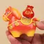 SWEET Cung Hoàng Đạo Ngựa Đồ Trang Trí Thủ Công Năm Ngựa Nhựa Hoạt Hình Tượng Ngựa DIY Craft n