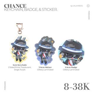 FORSAKEN KEYCHAIN PIN AND STICKER | ROBLOX Ganci Pin Stiker Elliot Chance Mafioso Itrapped C00lkidd 007n7 1x1x1x1 T