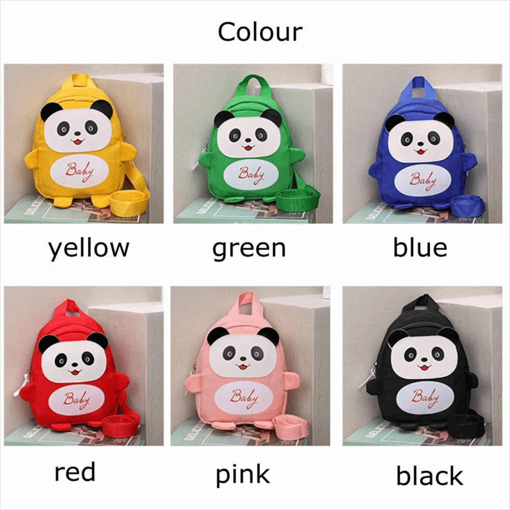 JIGK Mini Ba Lô Du Lịch Dễ Thương Tập Đi Mầm Non Trẻ Em Gấu Trúc Hoạt Hình