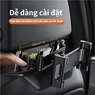 Thích hợp cho iPad / Giá đỡ máy tính bảng ở ghế sau ô tô -- Có thể cố định sang tựa đầu, cũng có thể đặt điện thoại di động, có thể gập lại linh hoạt, đa chức năng.