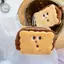 HNKMP Kawai Bánh Quy Túi Đựng Tiền Xu Ví Bánh Sang Trọng Tai Nghe Túi Đựng Chìa Khóa Thẻ Túi Bảo Quản Trẻ Em Quà Tặng Sinh Nhật Mặt Dây Schoolbag.